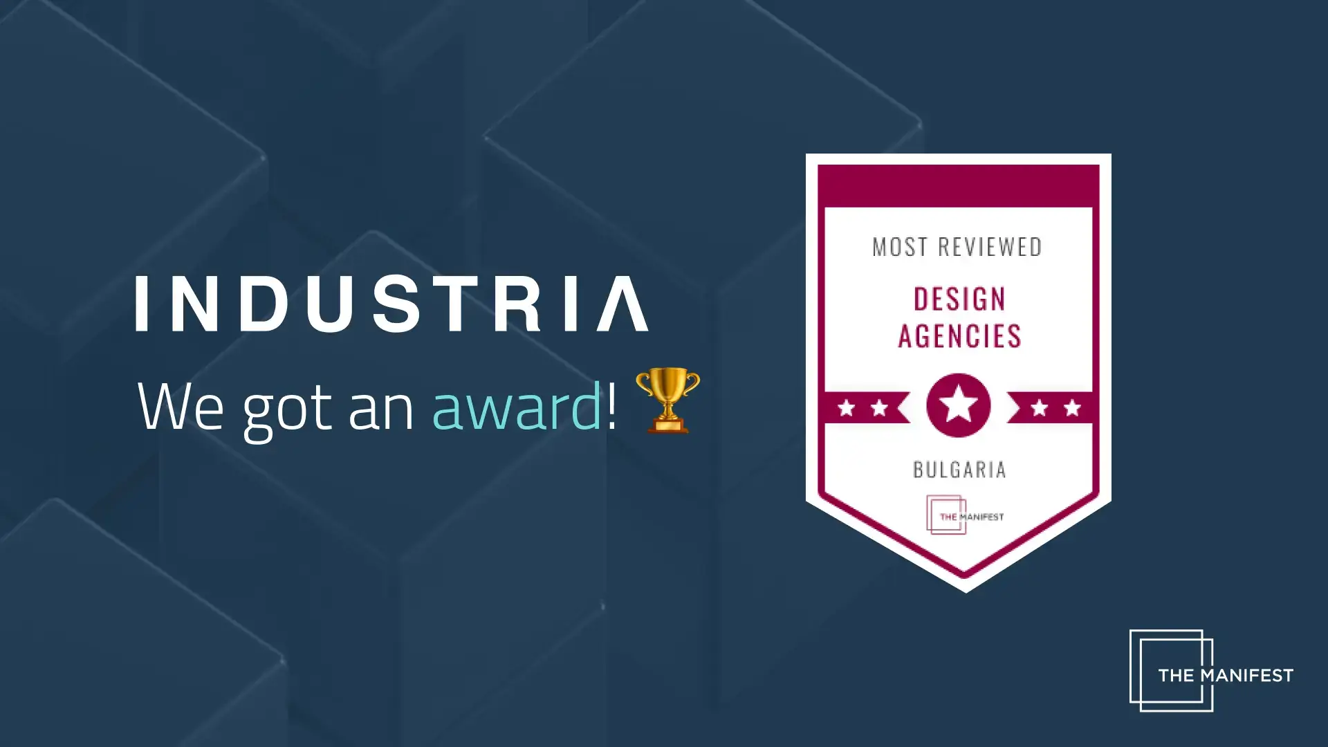 The Manifest Highlights INDUSTRIA as One of The Most Reviewed Design Agencies in Bulgaria