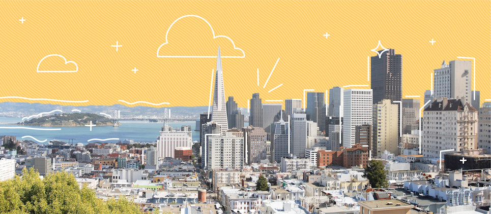 View of the San Francisco skyline.