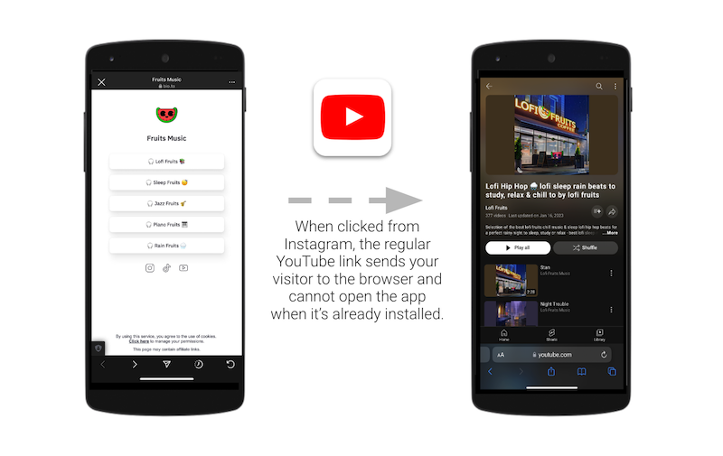 How to Generate a Link to Open a YouTube Music Playlist in the App