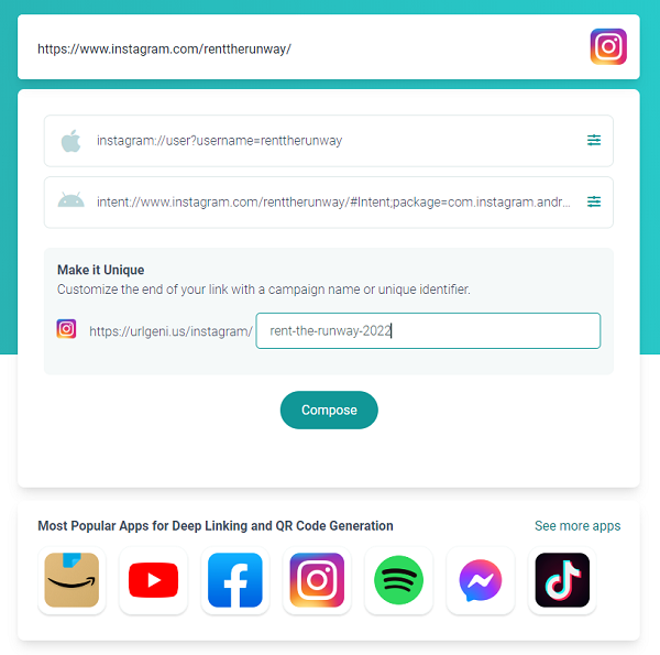 URLgenius Instagram App Deep Linking Case Study