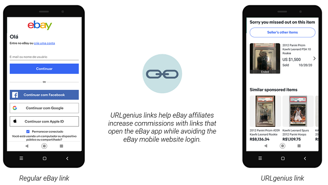 eBay App Deep Linking with URLgenius Can Help You Increase Affiliate Commissions
