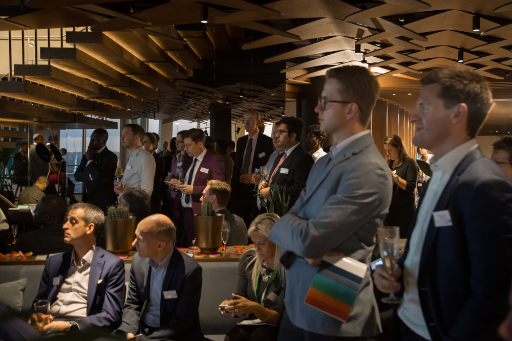 Audience at pride in the city and outstanding meeting