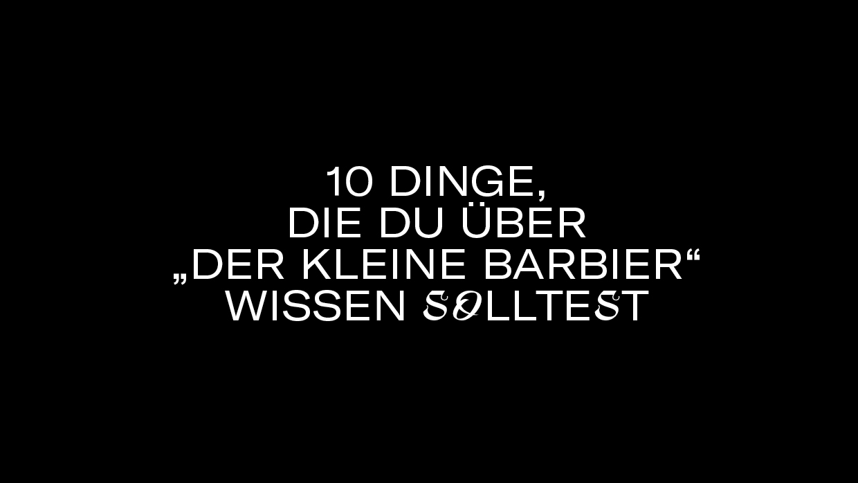 10 Dinge KLEINER BARBIER Titelbild 10 Dinge KLEINER BARBIER Titelbild