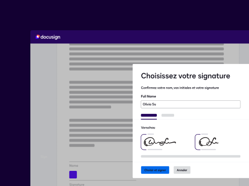 Un document avec un message invitant l’utilisateur à adopter un système de signature électronique avant de signer.
