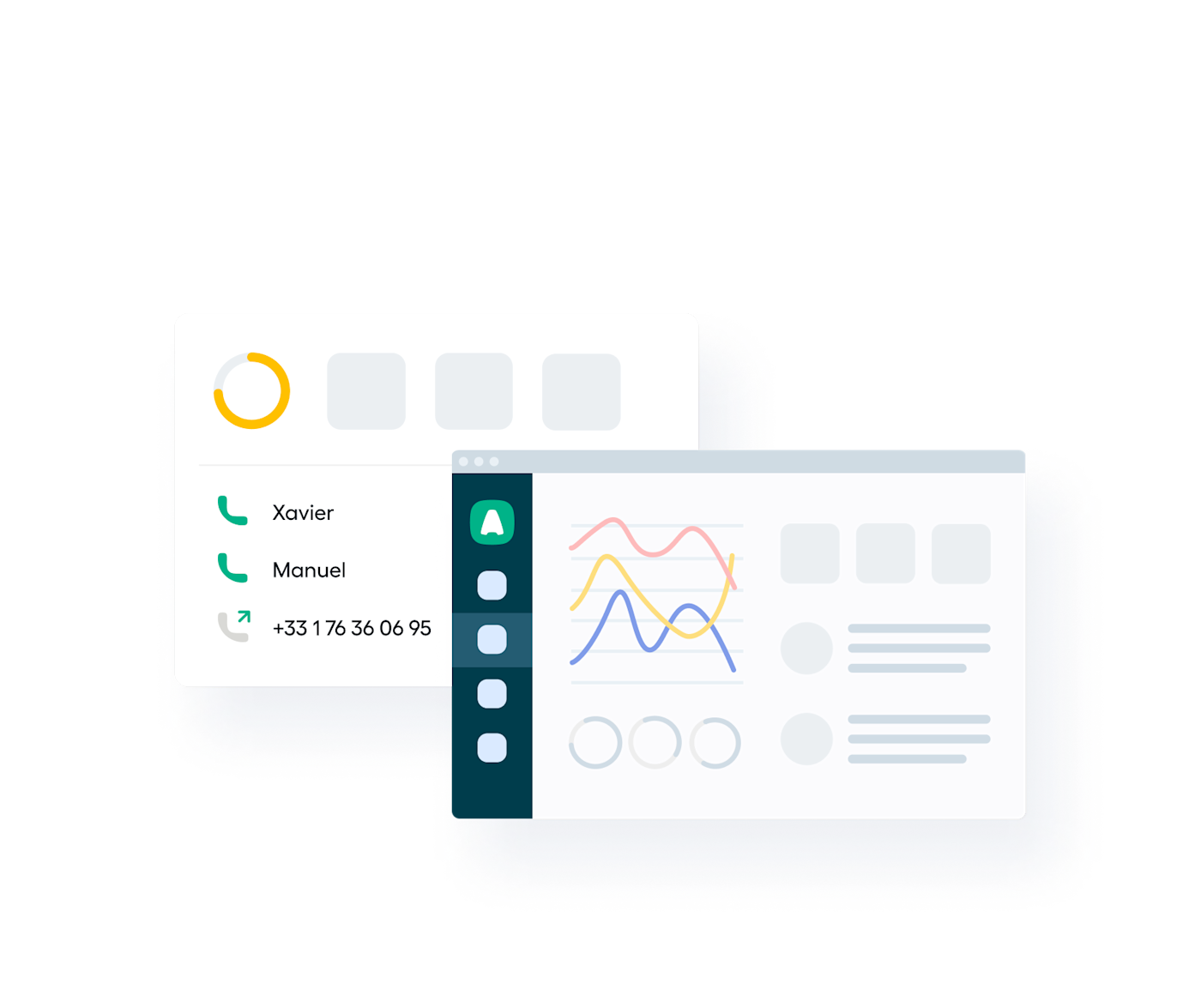 Stay connected and track call activity from anywhere