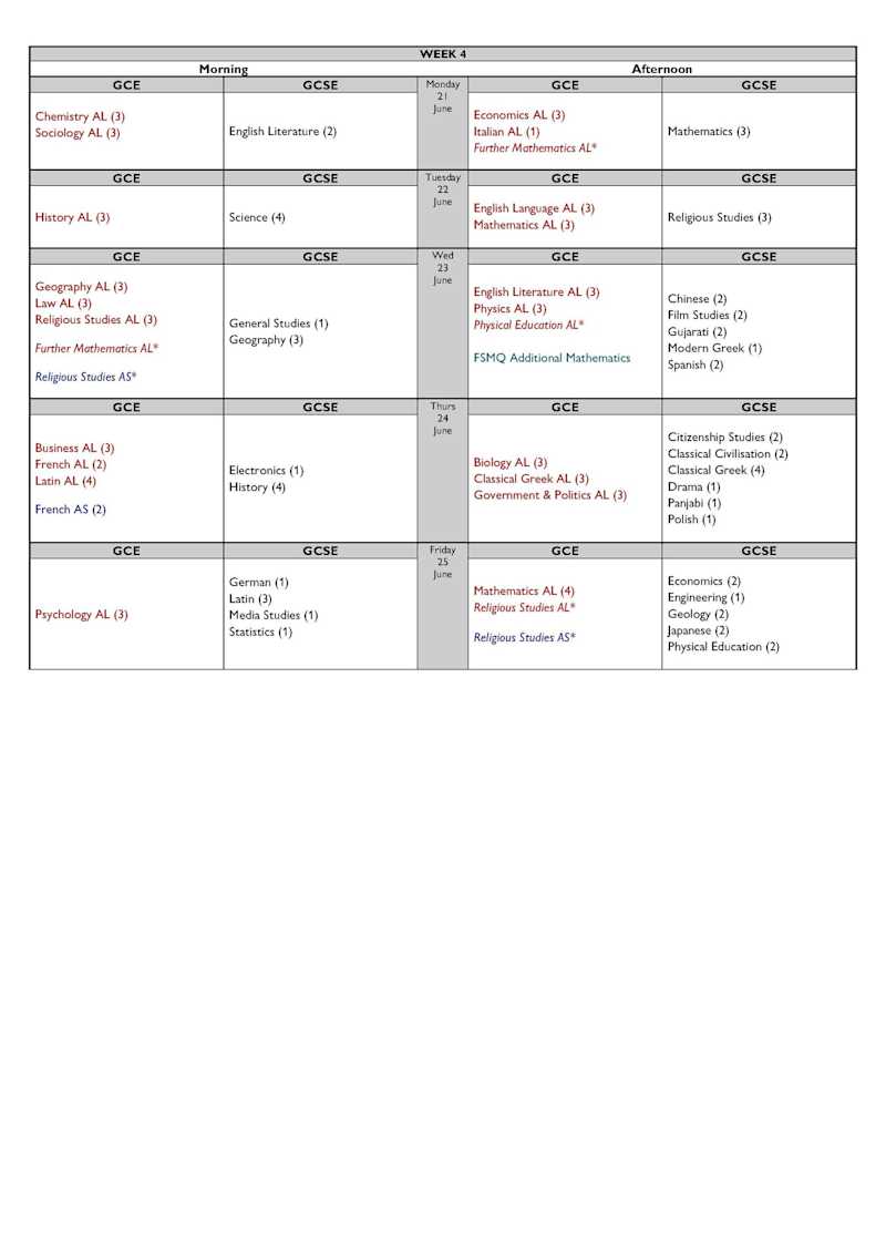 Exam+House+June+2021+Amended+Provisional+Timetable Page 4