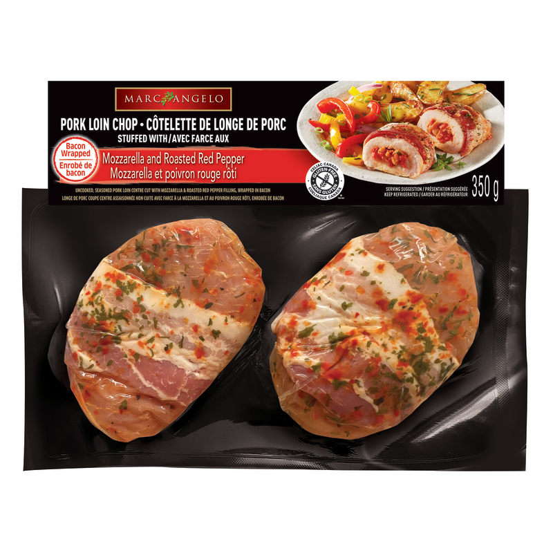 CON1299p 10633 MA Pork Wraps Roasted Red Pepper and Mozzarella 350g F Front 3D copy