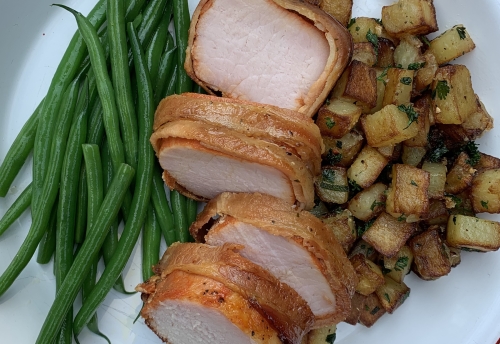 BBQ pork skillet potatoes recipe