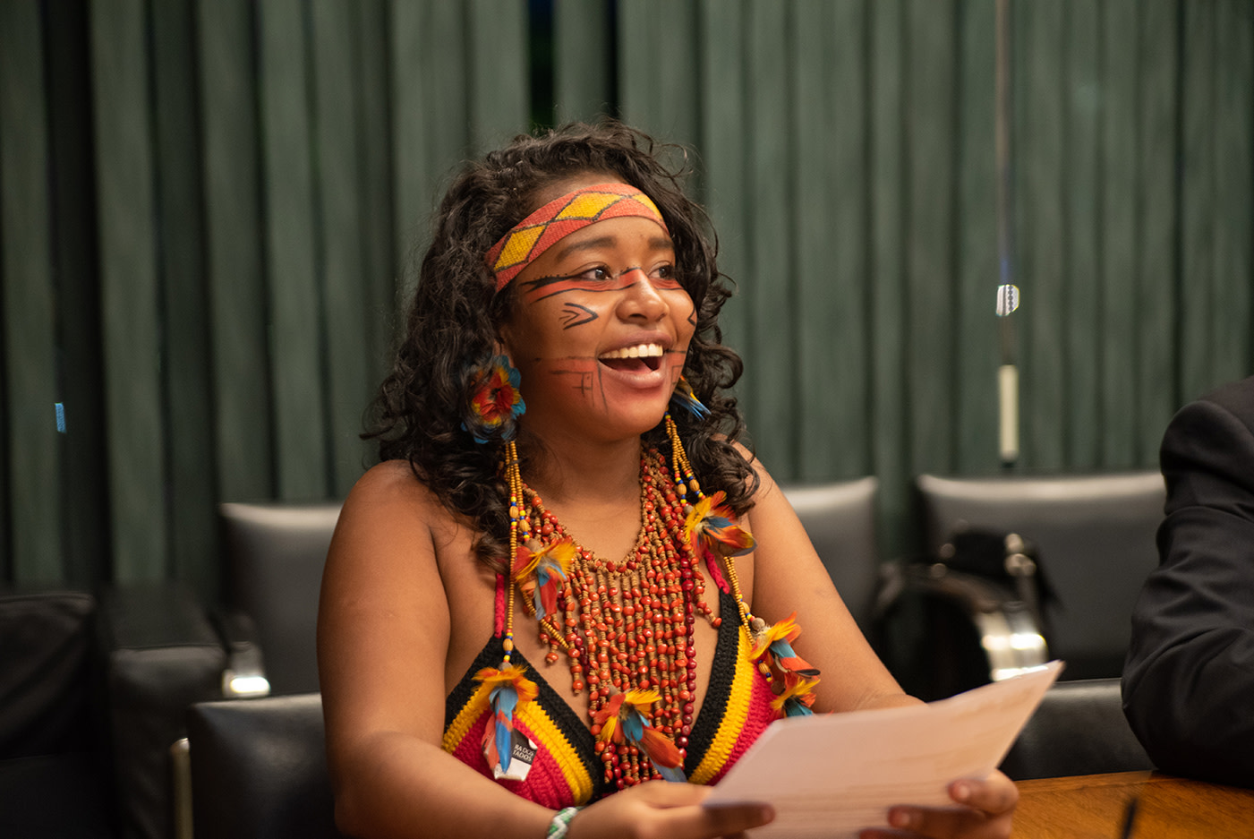 Advocacy_includinggirls A girl from Bahia advocates in Brazil's National Congress in 2019.