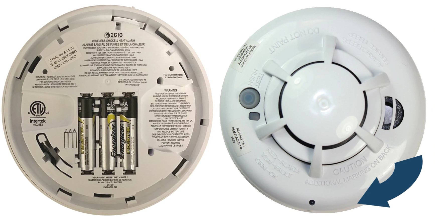 001 2GIG-SMKT3-345 Smoke Detector Tamper