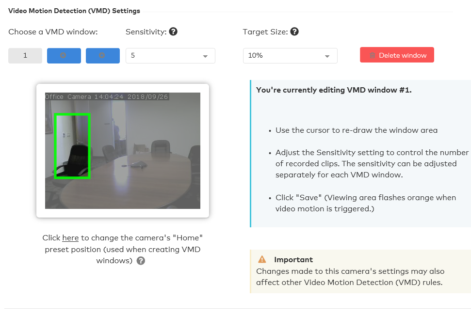 Home Automation Video Analytics with Home Security Camera