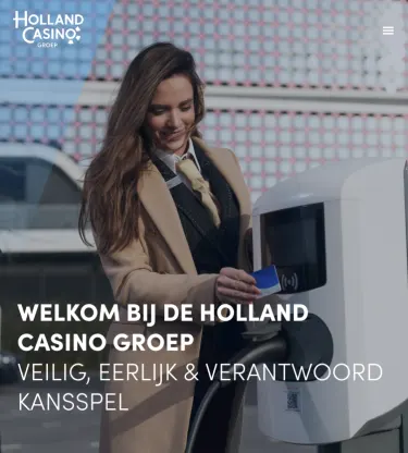 Corporate Website Holland Casino Groep landingspagina