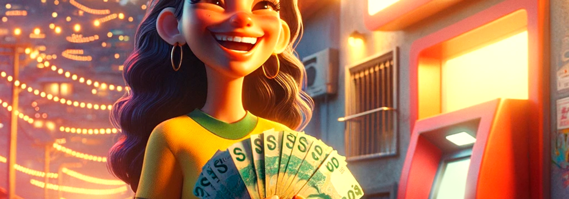 Menina em IA com o Banco24Horas