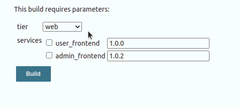 Blog Image - Build with parameters showing rendered HTML