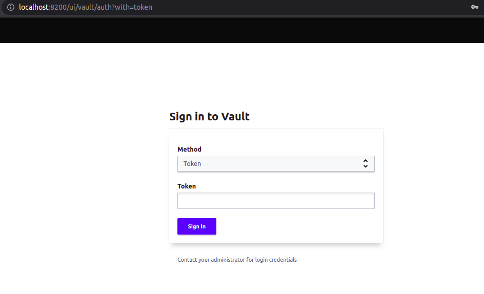 Vault - Sign In