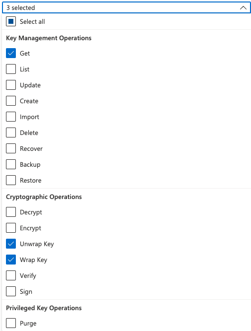 Vault - Permissions at Key Level