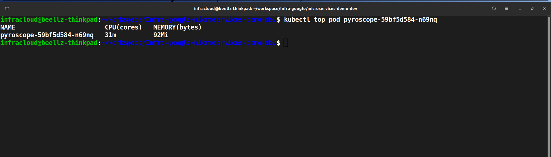 Pyroscope CPU Resource Utilization