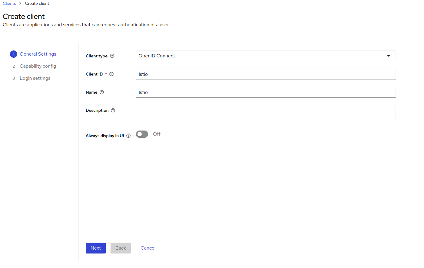 Keycloak - Create OAuth Client