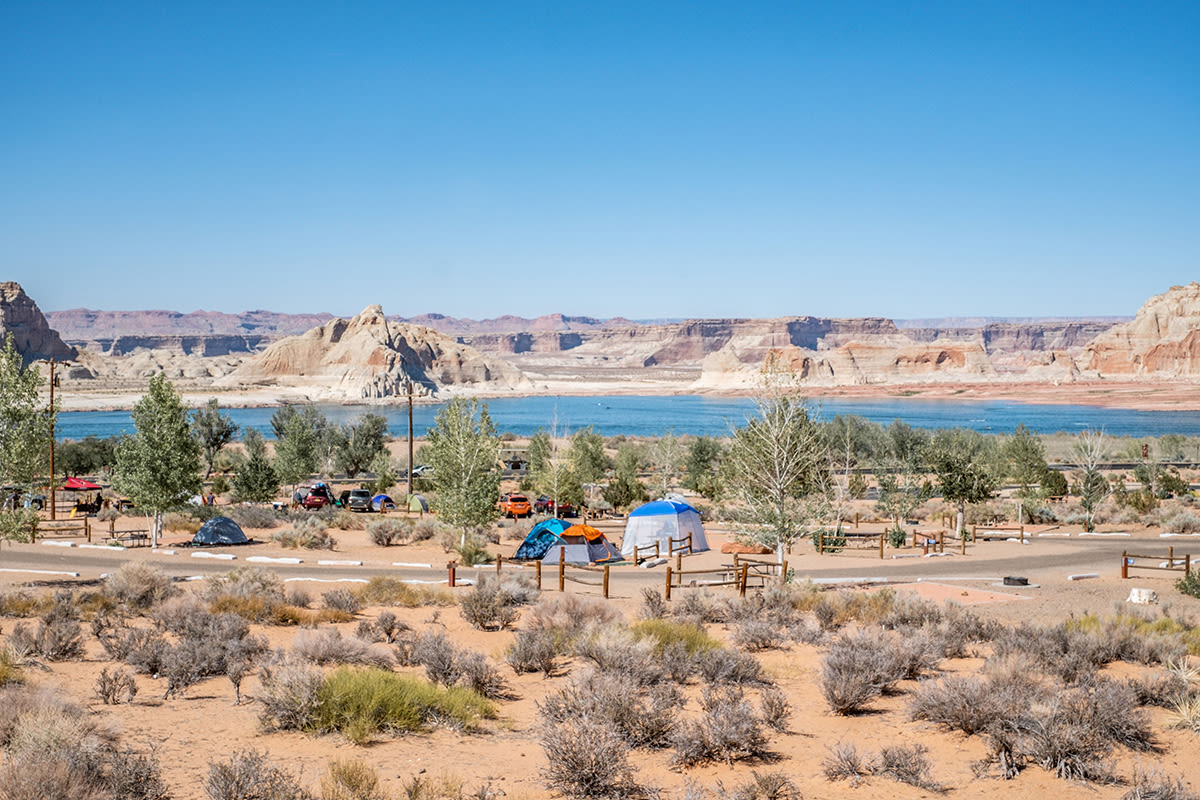 Wahweap RV Park & Campground | Photo Gallery | 0 - Centrally located at Wahweap Marina about ¼ mile from the shore of Lake Powell. Wahweap Swim Beach within walking distance from Campground for swimming.
