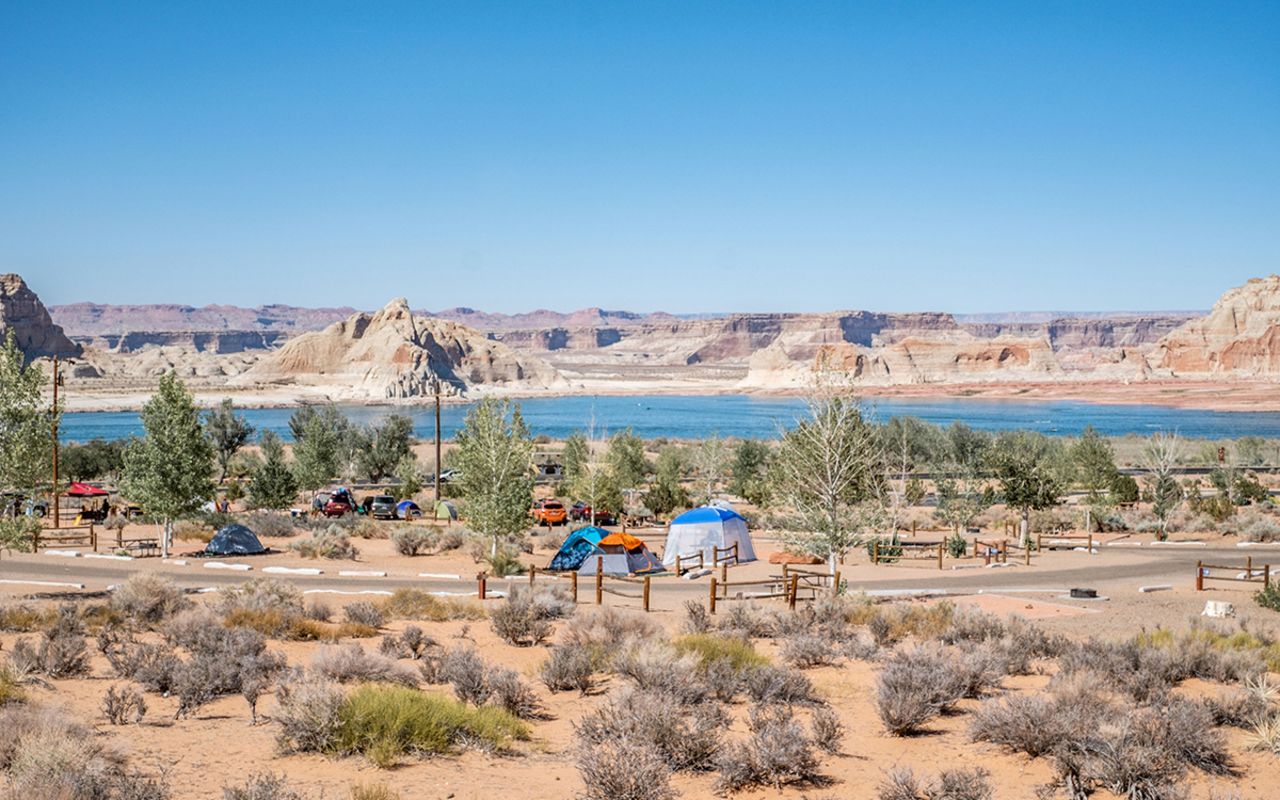 Wahweap RV Park & Campground | Photo Gallery | 0 - Centrally located at Wahweap Marina about ¼ mile from the shore of Lake Powell. Wahweap Swim Beach within walking distance from Campground for swimming.