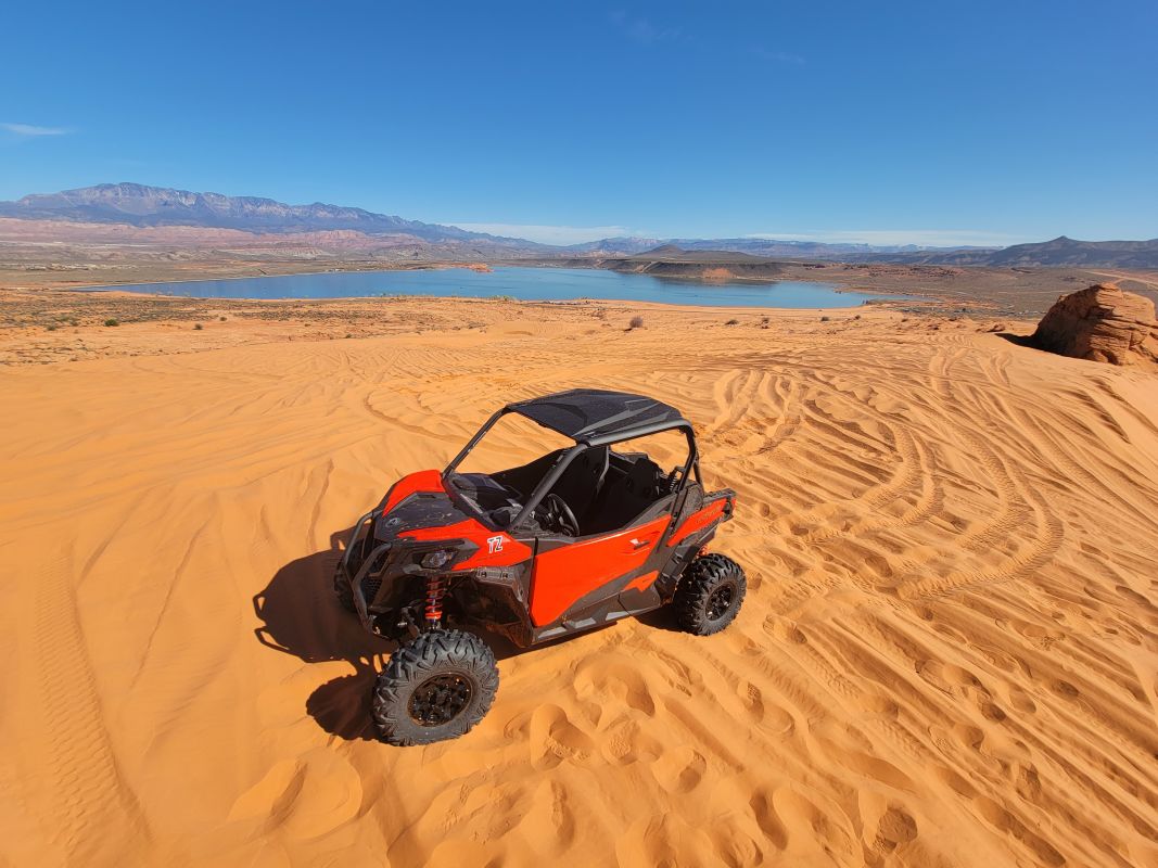Sand Hollow Rentals | Photo Gallery | 5 - Enjoy the beautiful St. George scenery on an ATV. 
