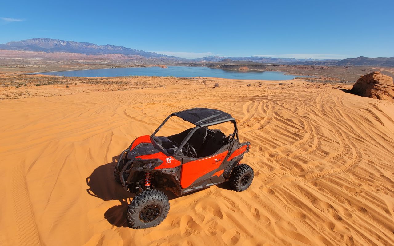 Sand Hollow Rentals | Photo Gallery | 5 - Enjoy the beautiful St. George scenery on an ATV. 