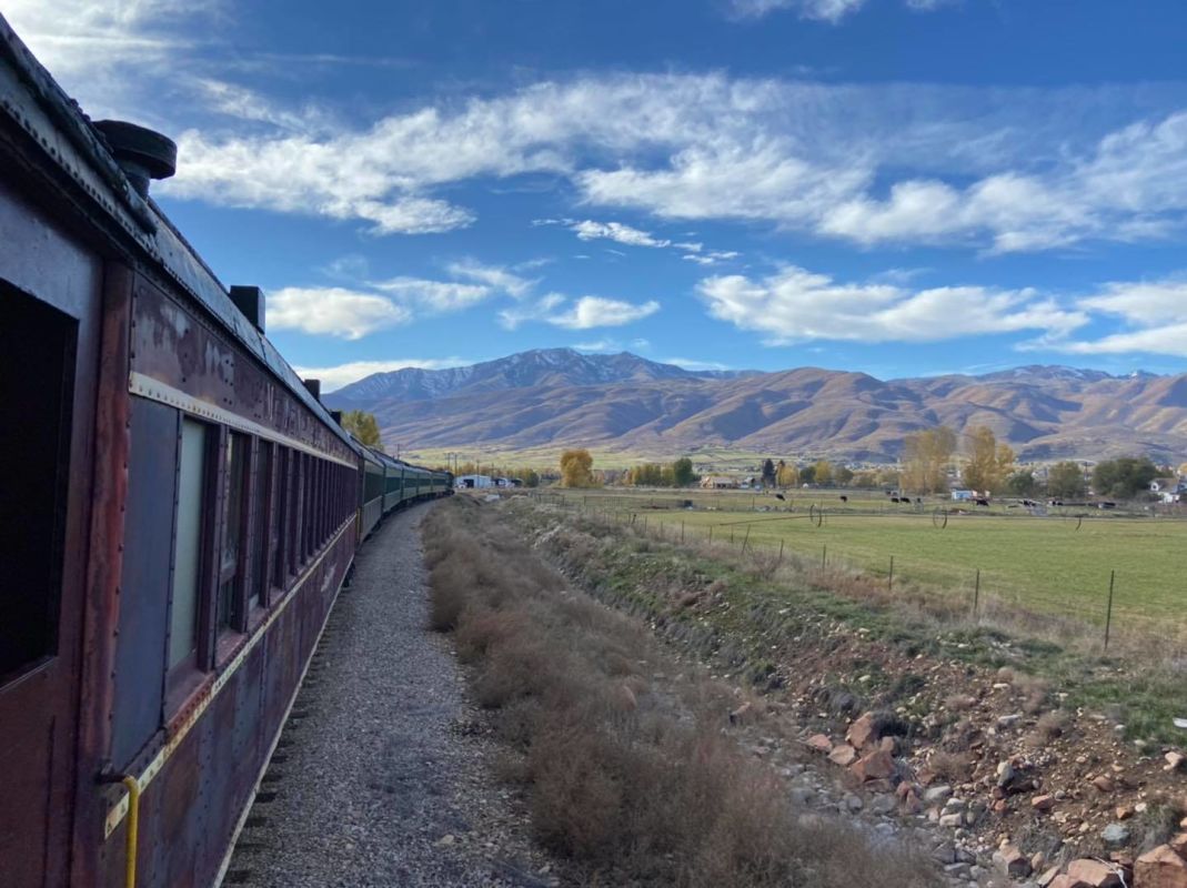 Enjoy the beautiful scenery of Heber on the Heber Valley Railroad!
