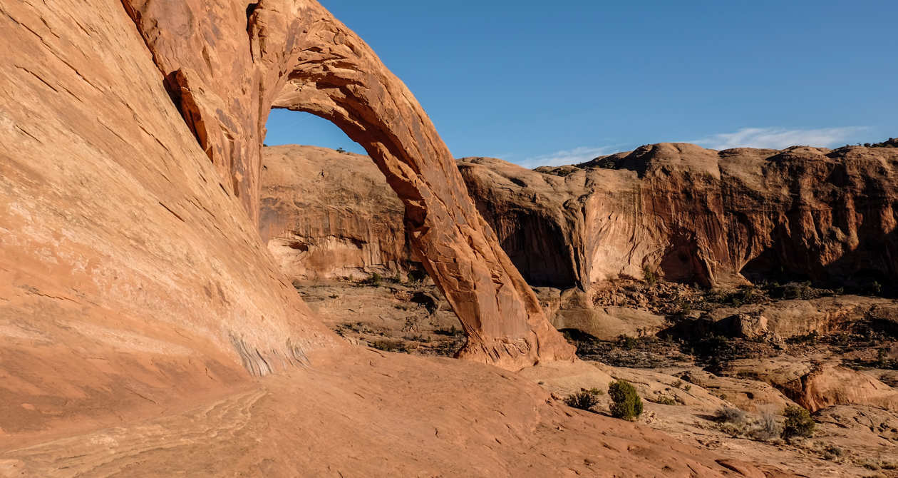 The Holey Land Region | Photo Gallery | 1 - Looking through Corona Arch towards the east