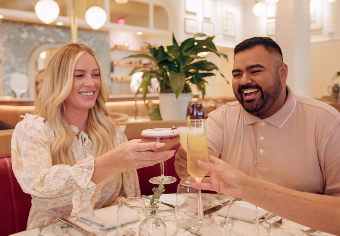Centered around a feature bar to warmly welcome guests and encourage a spirited experience, guests have the ability to sip, dine, or simply lounge in one of our exquisitely decorated spaces, including our stunning outdoor terrace.