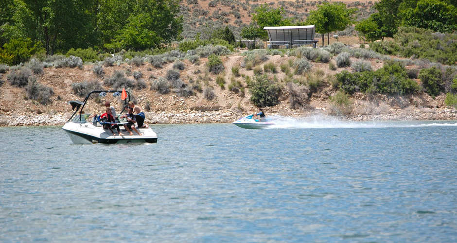 Yuba Lake Boating | Photo Gallery | 0 -  Anglers fish for rainbow trout, walleye, catfish, and northern pike. Yuba is one of the few state parks with boat-in camping and is very popular for all kinds of water sports.