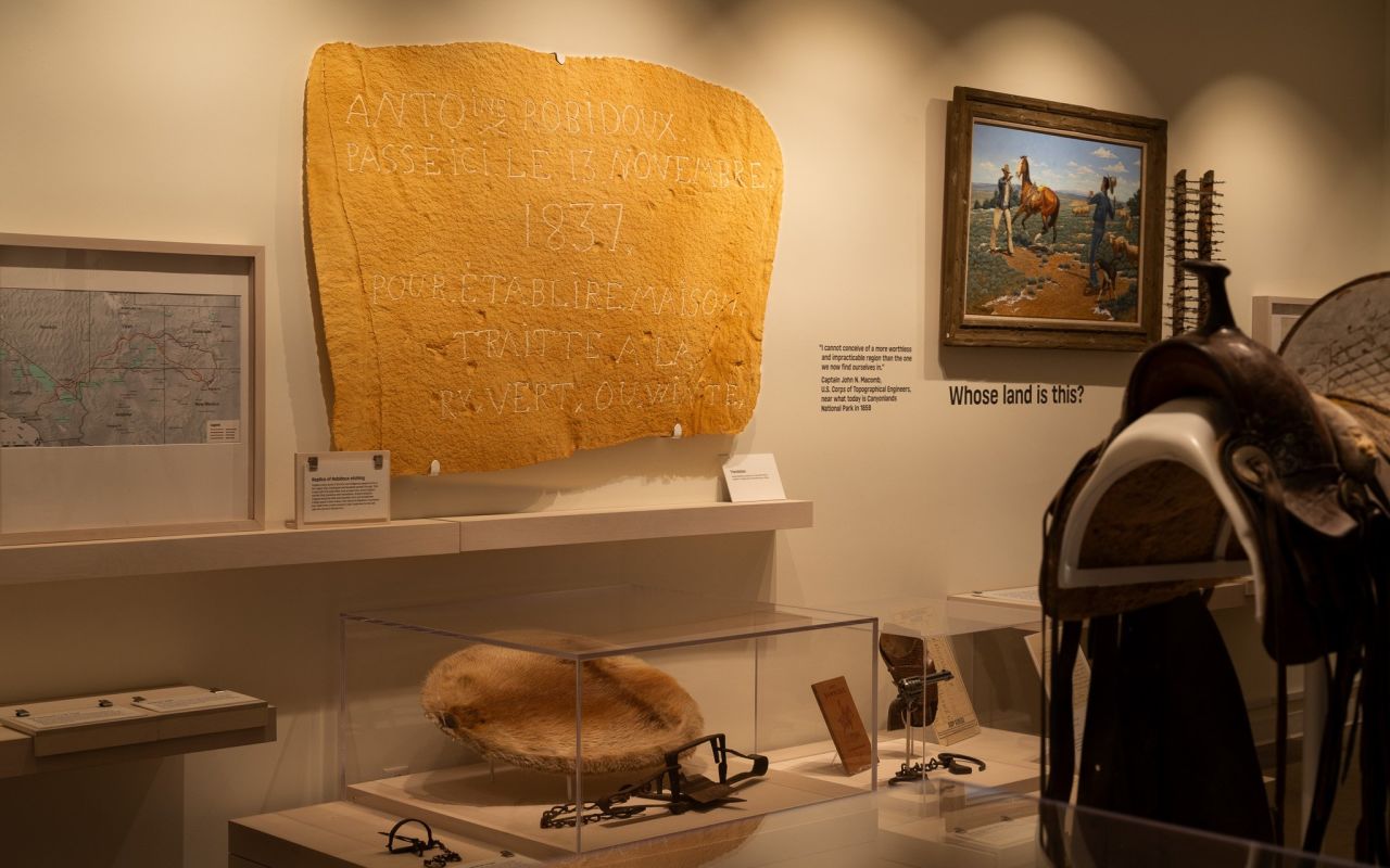 One of the Museum’s most prominent objects is a replica of the 1837 Antoine Robidoux inscription that is an iconic piece of Southwest American history.