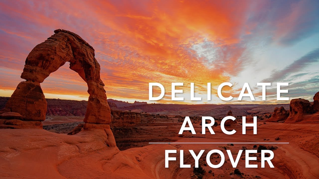 The Holey Land Region | Photo Gallery | 0 - Delicate Arch Hike (Aerial View)