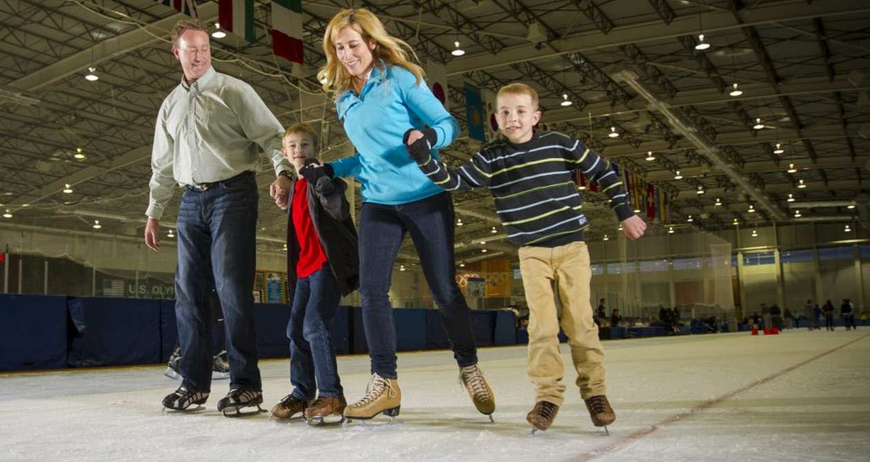 Family of Ice Skaters at Park City Olympic Park - Family of Ice Skaters at Park City Olympic Park