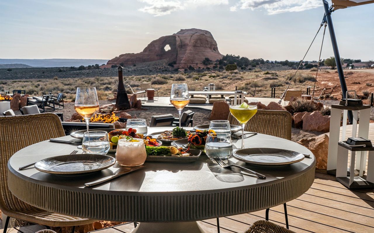ULUM Moab | Photo Gallery | 0 - Dining with a view. 