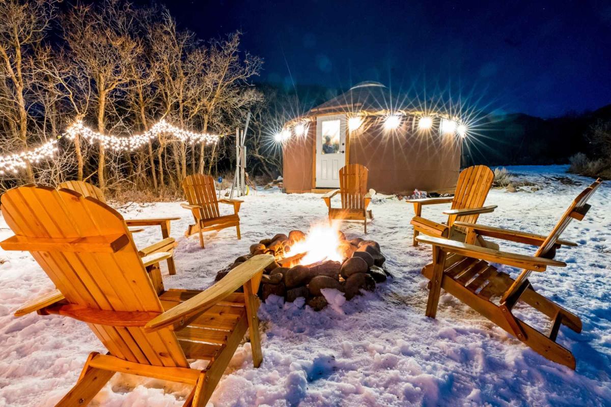 Enjoy a unique experience -  snowshoeing a half mile through the star lit forest of Soldier Hollow, to a warm inviting yurt where dinner awaits. 