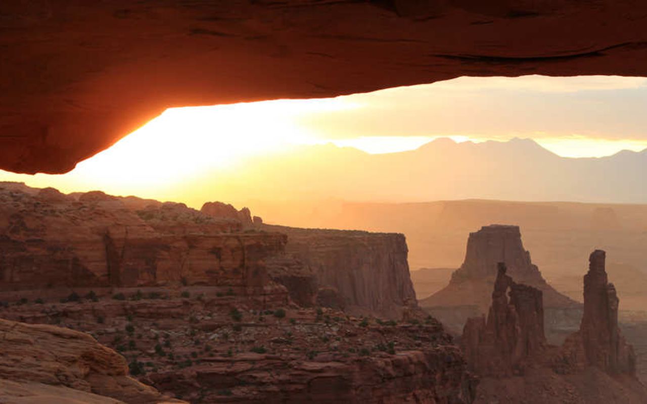 National Park Fees, Regulations, and Reservations | Photo Gallery | 1 - Mesa Arch in Canyonlands Utah