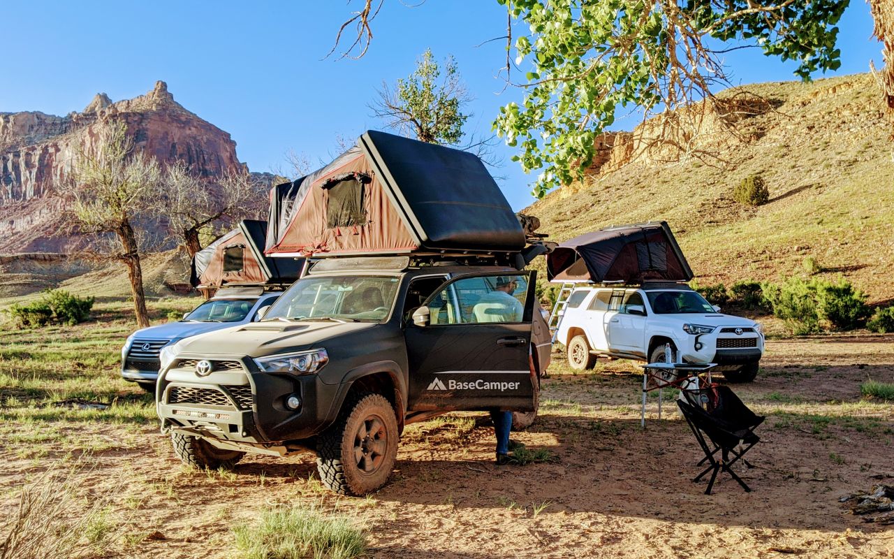 BaseCamper Overland Vehicle Rentals | Photo Gallery | 0 - Ready to Roam Vehicles This is wild camping at its best. Our Toyota 4x4 Off-road 4Runners will take you wherever you want to go.