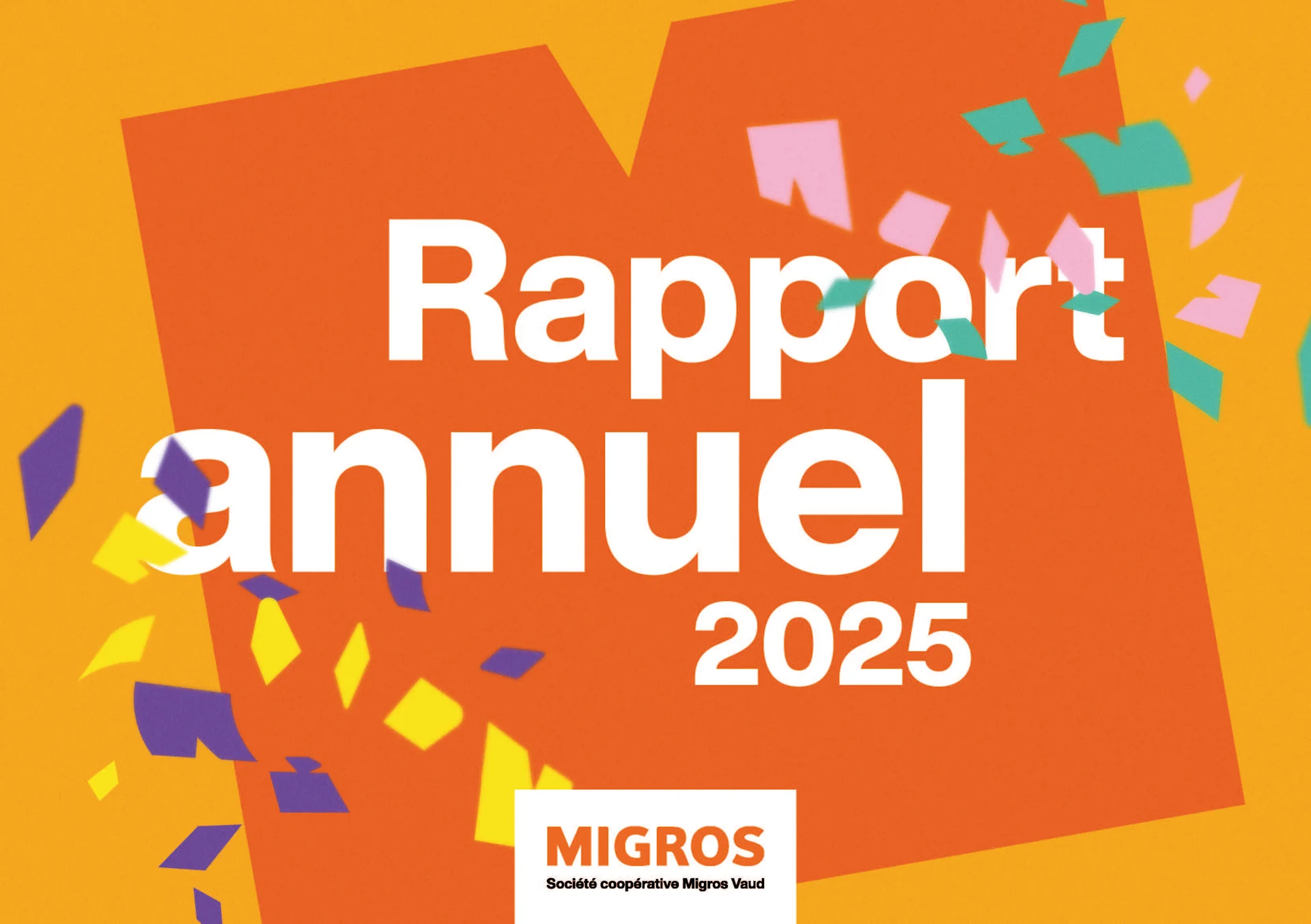 Photo de la couverture du rapport annuel 2025 Migros Vaud