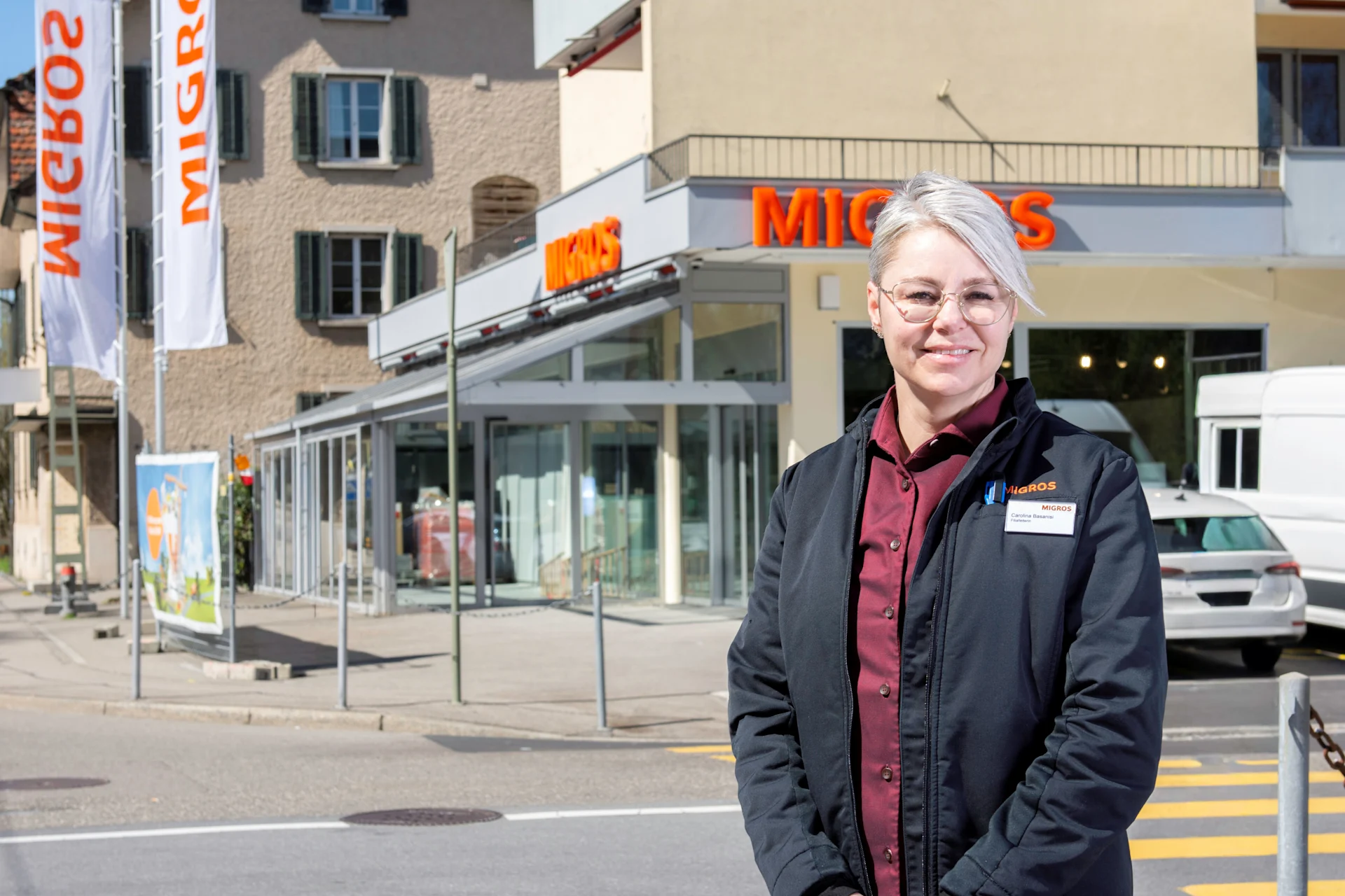 Premiere für die Migros Mattenbach Carolina Basanisi, Filialleiterin der Migros Mattenbach