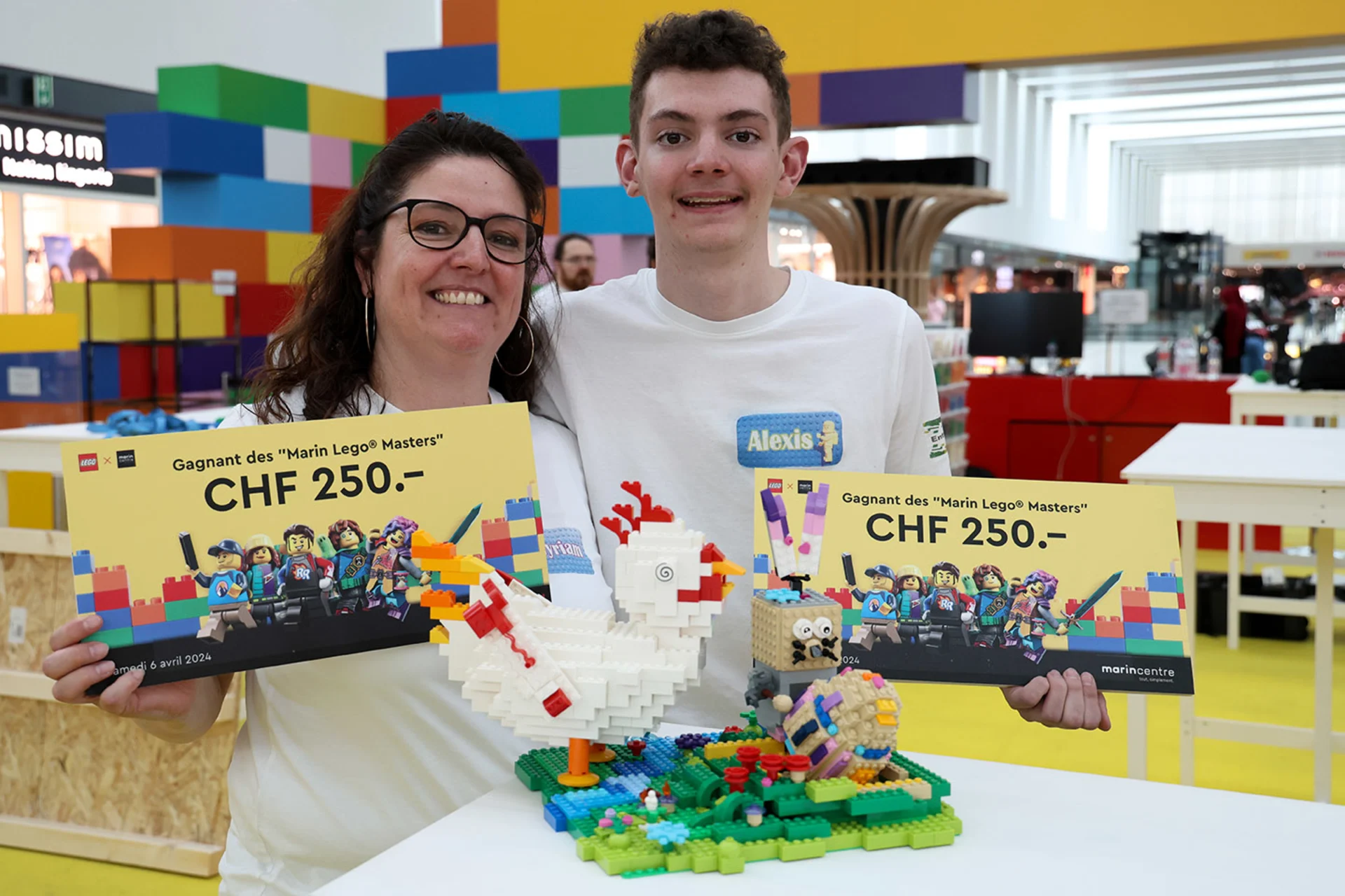 Myriam et Alexis remportent les premiers «MARIN LEGO® MASTERS»