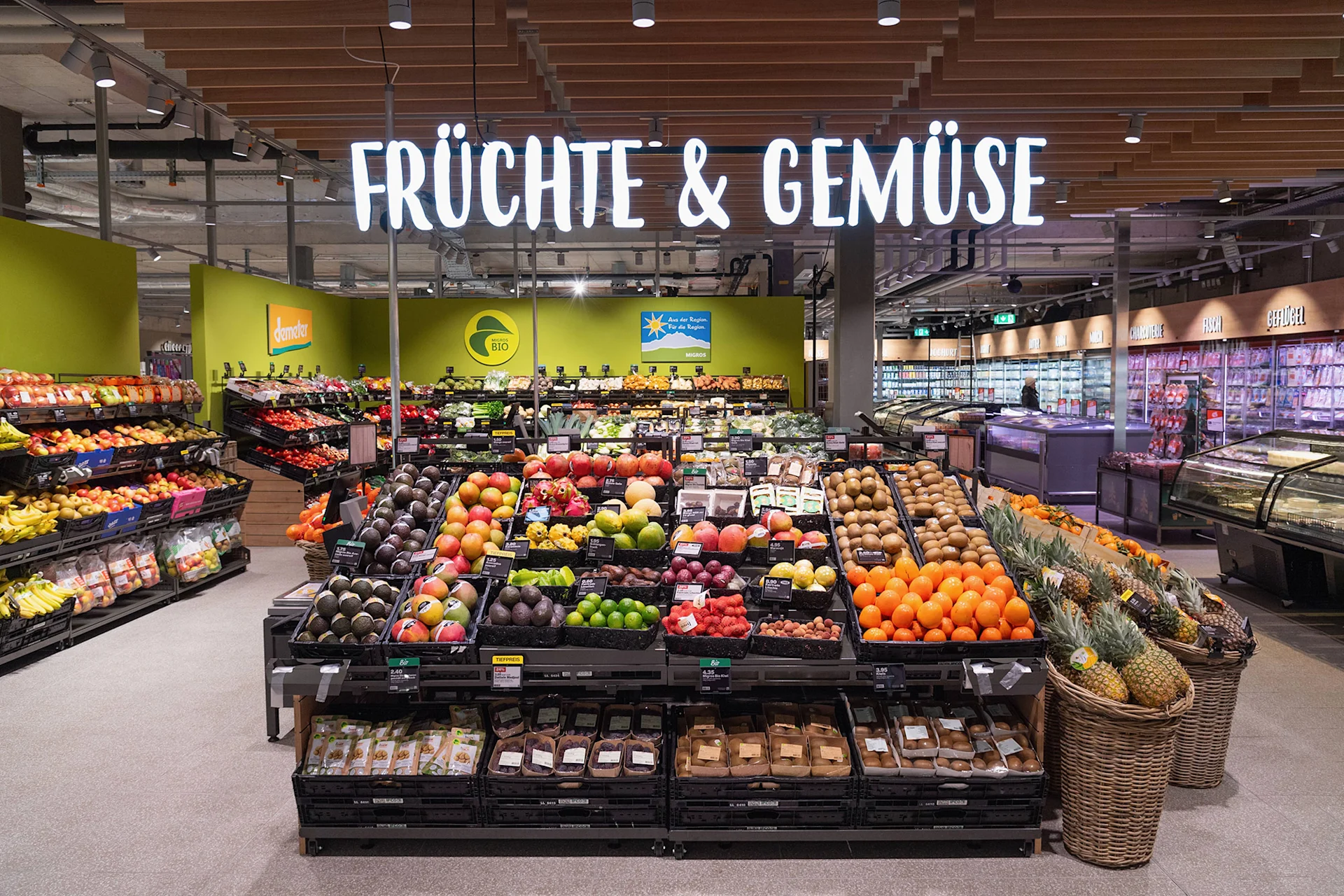 Migros Lehenmatt_Fruechte und Gemuese