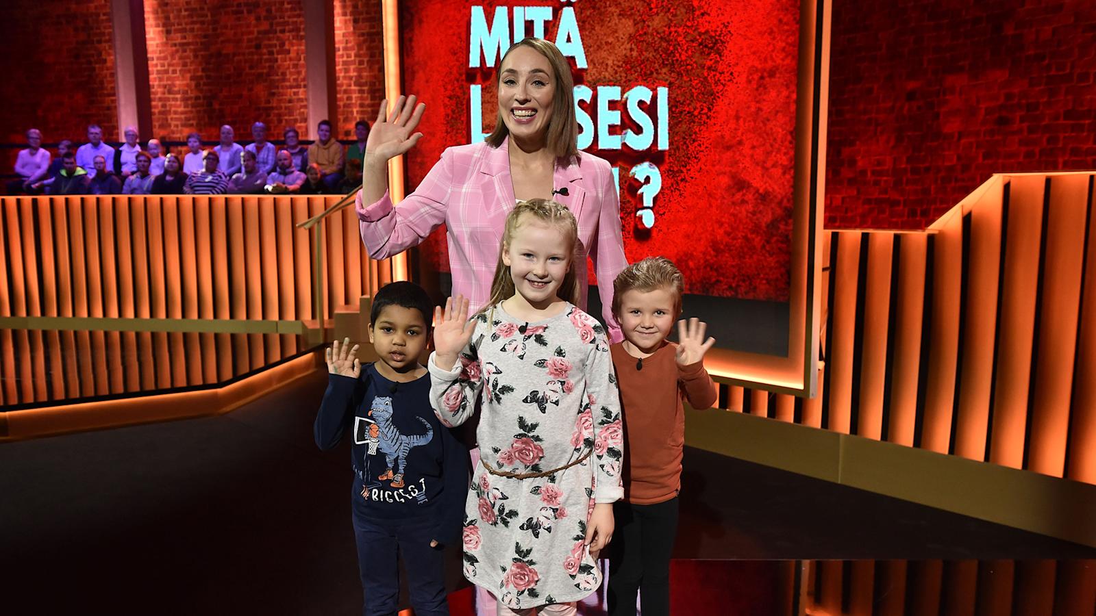 Anni Hautalan juontaman Mitä lapsesi tekisi? -ohjelman toiseksi viimeisessä jaksossa kisaavat Leo, Venla ja Hugo.