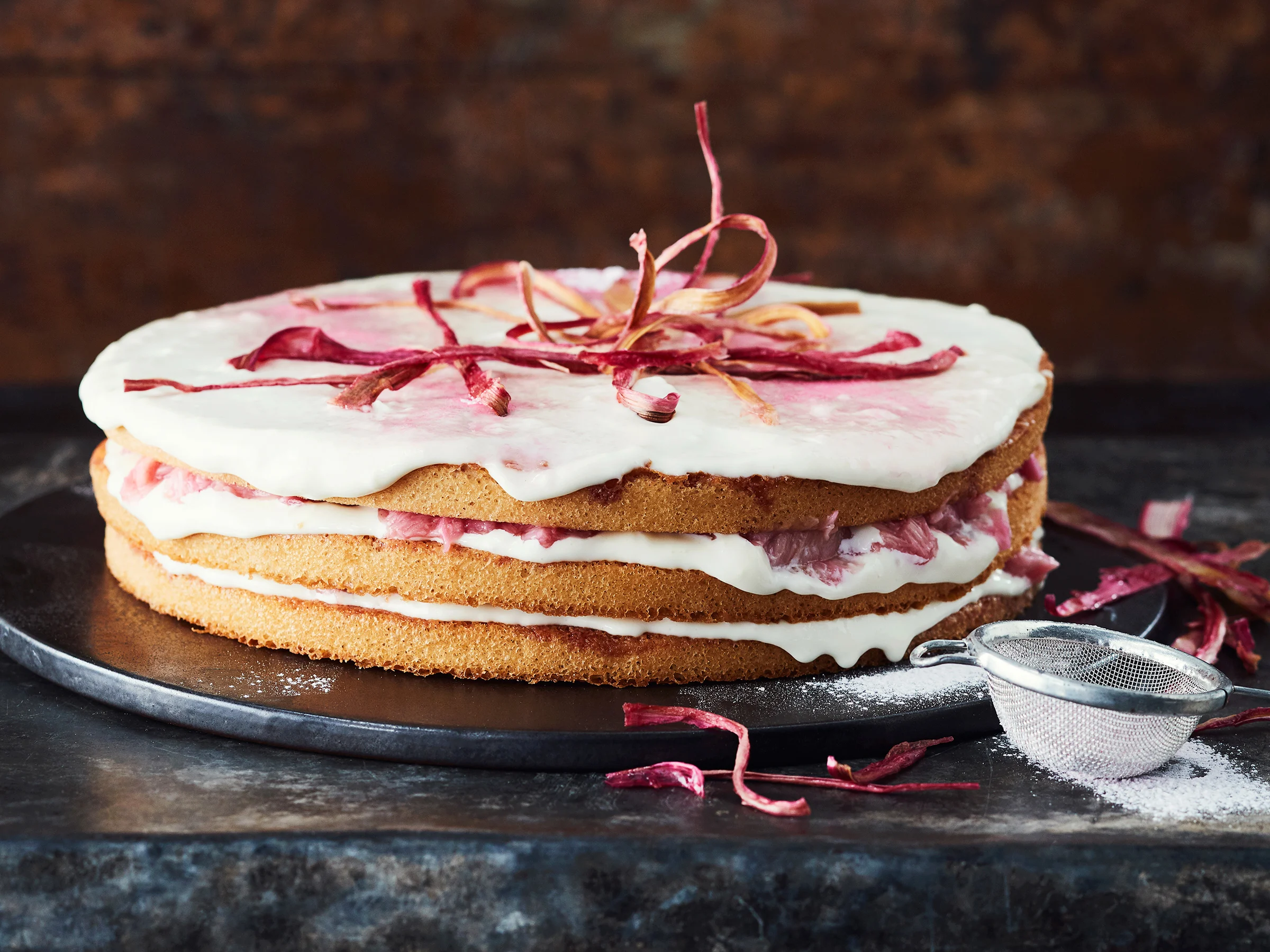 Raparperi-tiramisukakku