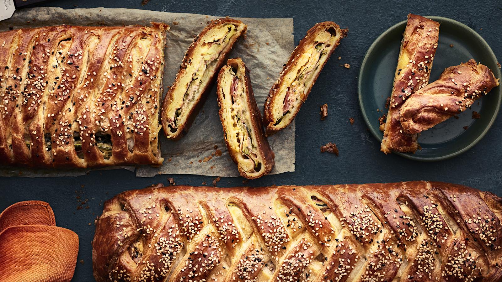 Välimeren kesäkurpitsapiirakka