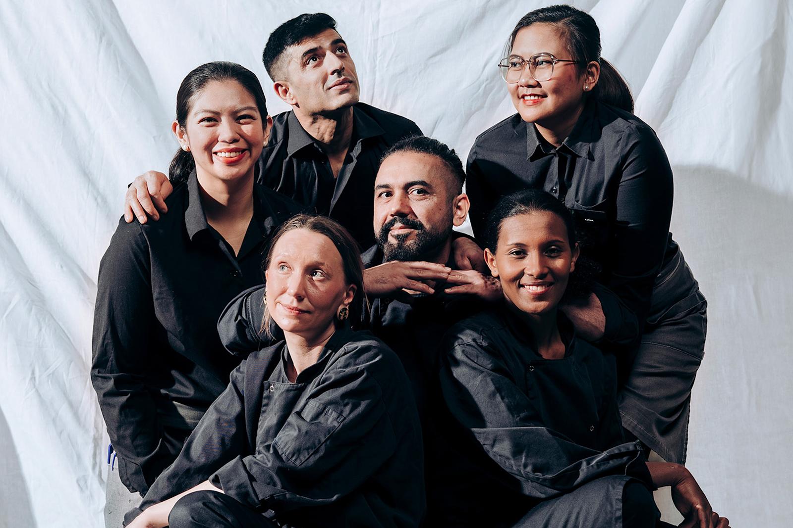 Helsingin La Famiglia -ravintolan työntekijöitä