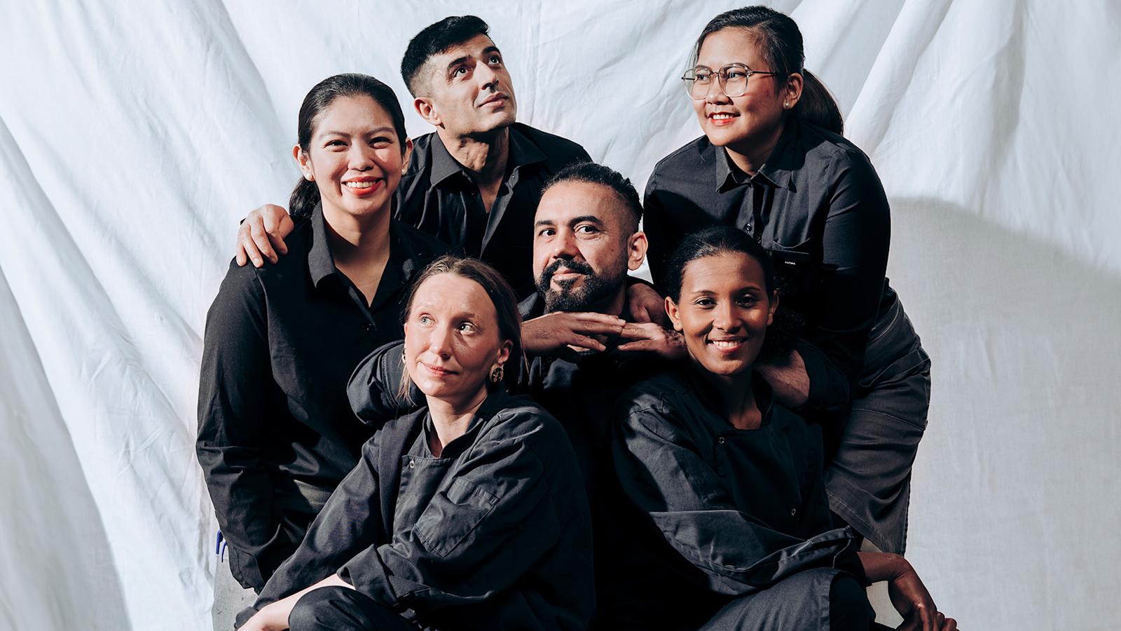 Helsingin La Famiglia -ravintolan työntekijöitä