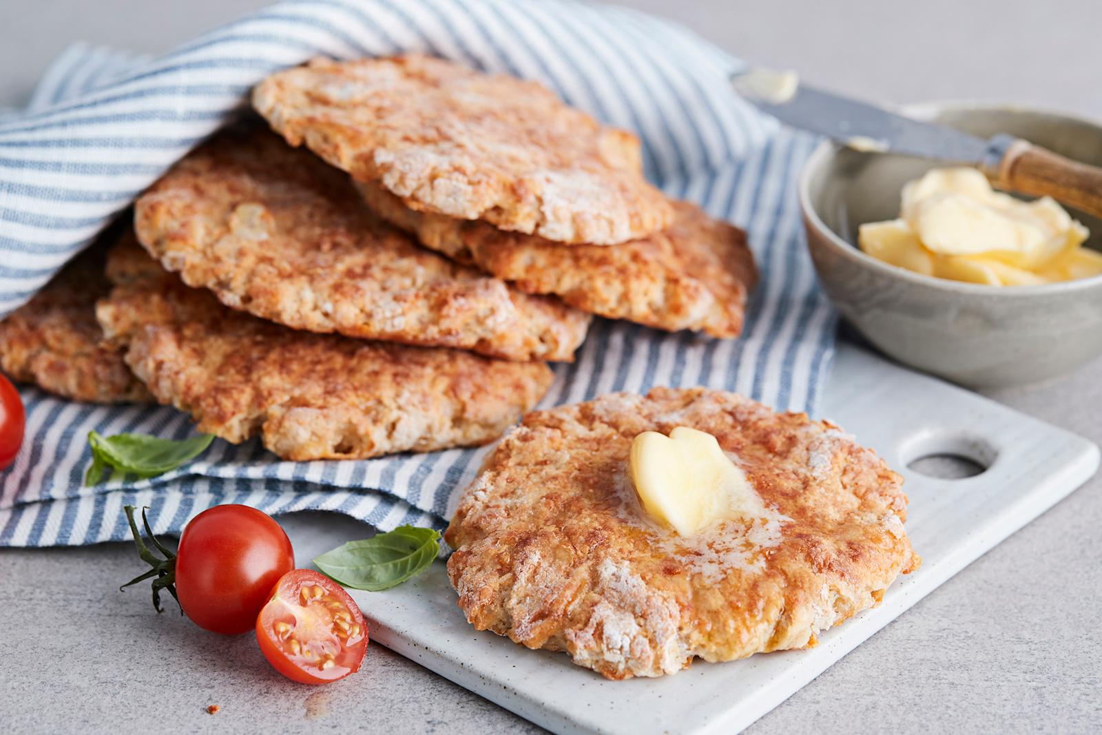 Juustoiset kaurateeleivät