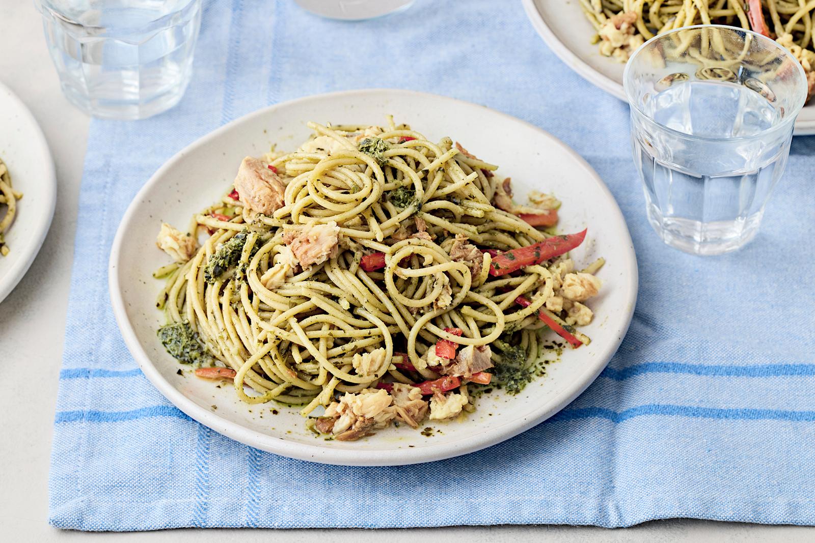 Savukala-nokkospestopasta