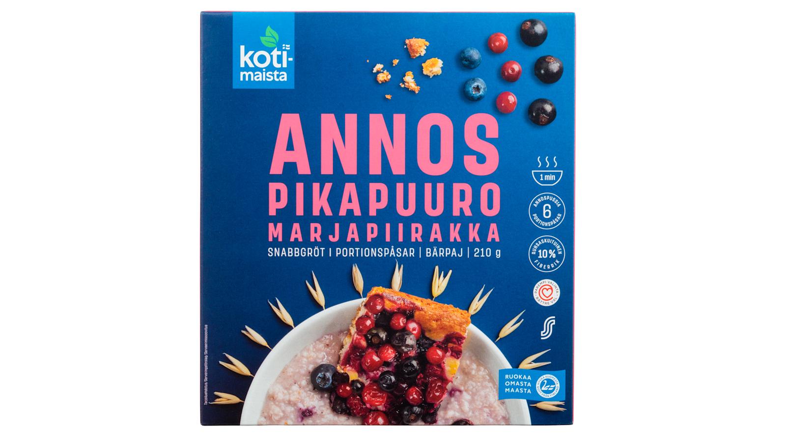 Kotimaista-annospikapuuro marjapiirakka