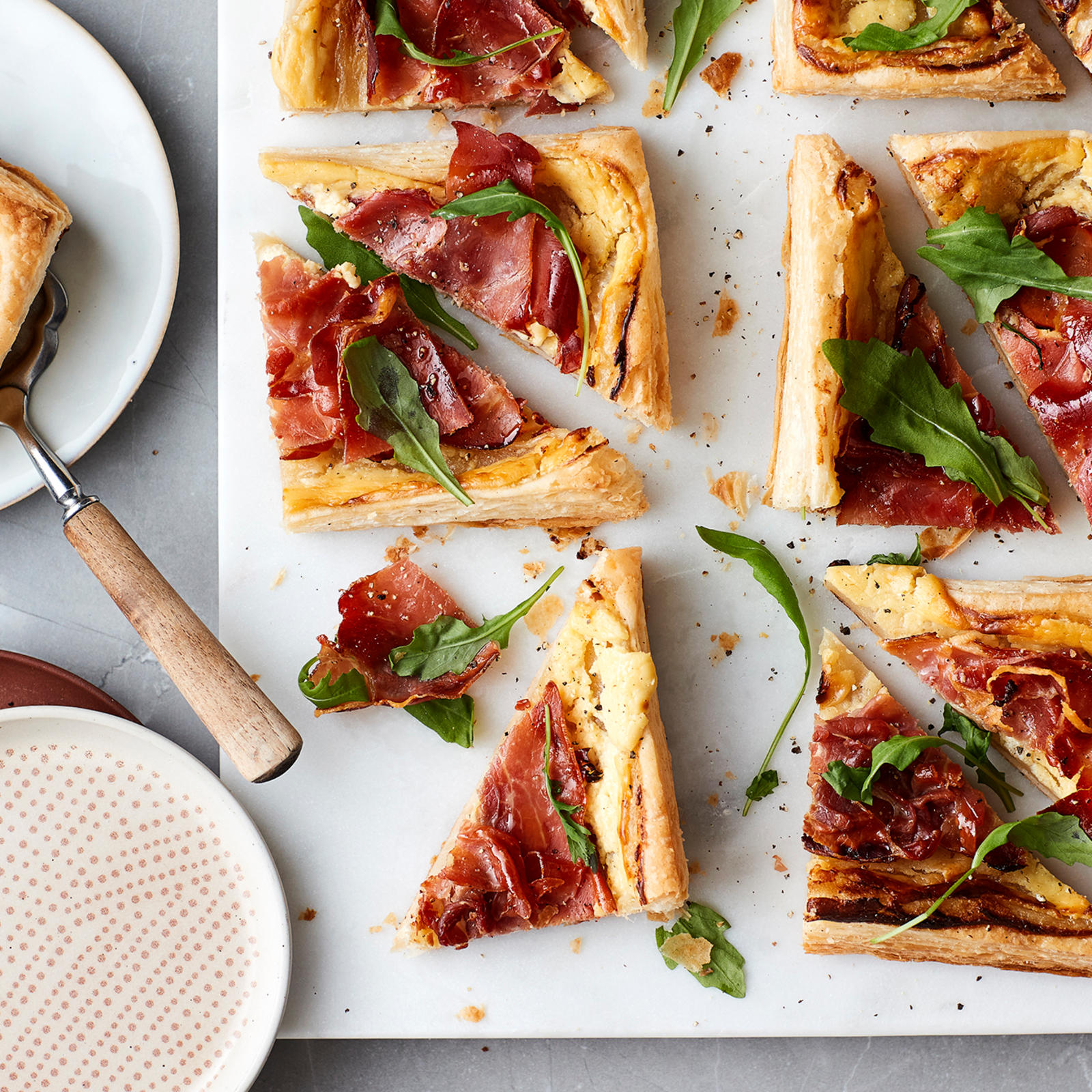 Flammkuchen-pizzapalat